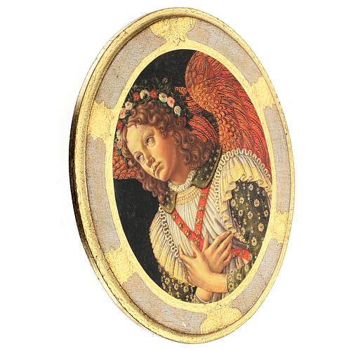 Bild auf Holzgrund – Engel von Botticini 40x30 cm 2