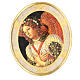 Angelo by Botticini, printing on wood, gold leaf, 15x12.5 in s1