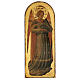 Quadro Anjo Músico com realejo Fra Angelico madeira de choupo 40x15 cm s1