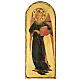 Quadro legno Beato Angelico Angelo Musicante (tamburo) 40x15 s1