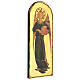 Quadro legno Beato Angelico Angelo Musicante (tamburo) 40x15 s2