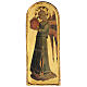Quadro Anjo Músico com pandeiro Fra Angelico madeira de choupo 40x15 cm s1