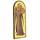 Angel with tambourine by Fra Angelico, printing on poplar wood, 16x6 in s2