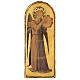 Quadro Anjo com pandeiro Fra Angelico madeira de choupo 40x15 cm s1