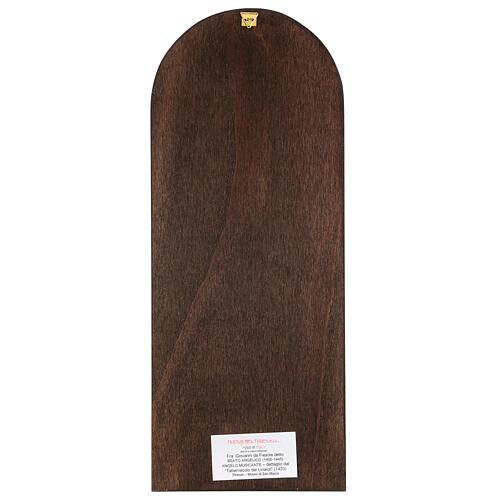 Bild "Musizierender Engel mit Laute" Beato Angelico, Pappelholz, 40x15 cm (Laute) 3