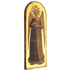 Angel with lyre by Fra Angelico, printing on poplar wood, 16x6 in