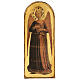 Quadro Anjo Músico com lira Fra Angelico madeira de choupo 40x15 cm s1