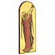 Quadro Anjo Músico com trombeta Fra Angelico madeira de choupo 40x15 cm s2