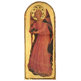 Tableau Ange avec cymbales Fra Angelico sur bois de peuplier 40x15 cm