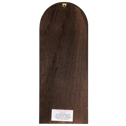 Bild "Musizierender Engel mit Violine" Beato Angelico, Pappelholz, 40x15 cm (Violine) 3