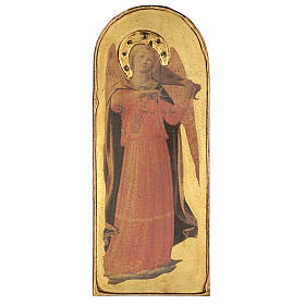 Tableau Ange musicien violon Fra Angelico sur bois de peuplier 40x15 cm