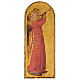 Quadro Anjo Músico com trompete Fra Angelico madeira de choupo 40x15 cm s1