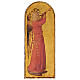 Poplar wood painting Angel Musician with trumpet Beato Angelico 40x15 s1