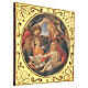 Quadro legno Madonna del Magnificat Botticelli 30x30 s2