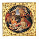 Obraz drewniany Madonna Magnificat Botticelli, 30x30cm s1
