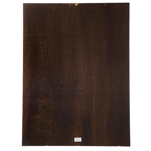 Mistérios do Rosário impressão em madeira 80x60 cm 4