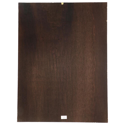 Wandbild Kreuzweg mit Auferstehung – auf Pappelholz mit Blattgold-Optik – 80x60 cm 4