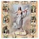 Quadro legno Via Crucis 80x60 foglia oro s2