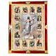 Via Crucis Wooden printed picture 80x60 gold leaf s1
