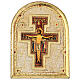 Ogival board with San Damiano Cross, poplar wood, 8x6 in s1