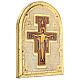 Ogival board with San Damiano Cross, poplar wood, 8x6 in s2