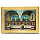 Printed picture of the Last Supper in poplar wood 35x50 cm s1