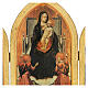 Trittico legno San Giovenale Masaccio con cornice 35x50  s2
