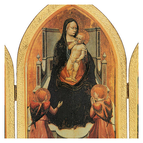 San Giovenale Masaccio wooden triptych with frame 35x50 2