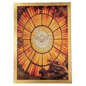 Tableau bois de peuplier Saint-Esprit 65x50 cm