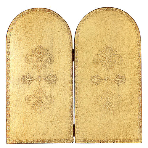 Diptychon Verkündigung – nach Beato Angelico – Holzrahmen mit Blattgold-Optik – 32 cm hoch 5