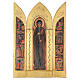 Franciscan triptych with Saint Clare, wood, 20x13 in s1