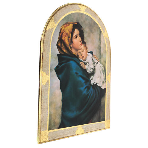 Wandbild Madonna mit Kind – Ferruzzi, Holz 80×60 cm 3