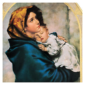 Tableau Vierge à l'Enfant bois 80x60 cm Ferruzzi