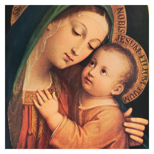 Obraz drewniany Madonna Dobrej Rady, 80x60cm 2