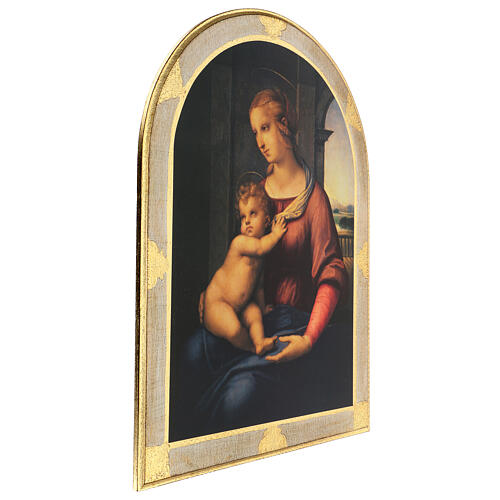 Tableau Raphaël Vierge à l'Enfant 80x60 cm bois de peuplier 3