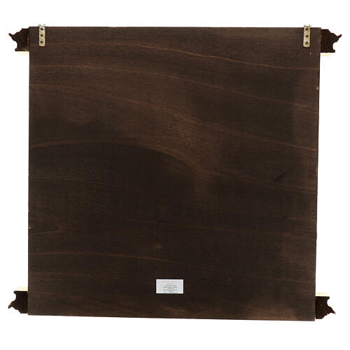 Wandbild Madonna – Botticelli, Pappelholz 75×85 cm, vergoldet 4