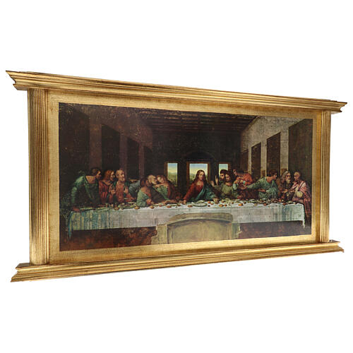 The Last Supper by Da Vinci, printing on wood, 32x60x3 in 3