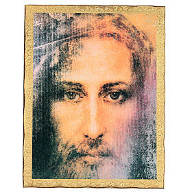 Holzdruck Heiliges Grabtuch Gesicht von Jesus, 45x35 cm