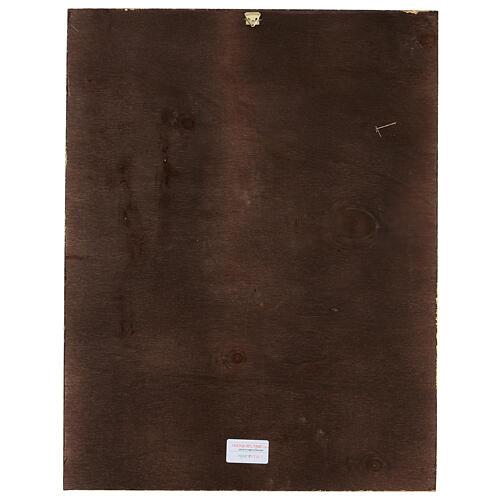 Impressão madeira Santo Sudário com Santa Face 45x35 cm 4