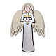Angel of Strength, hanging picture of white wood s3