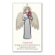 Angel of puppies, hanging picture of white wood s1