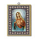 Sacred Heart of Mary print on wood 20x15 cm s1