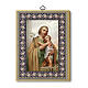 Tableau Saint Joseph impression sur bois 20x15 cm s1