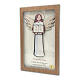 Confirmation angel, wooden picture to hang s4