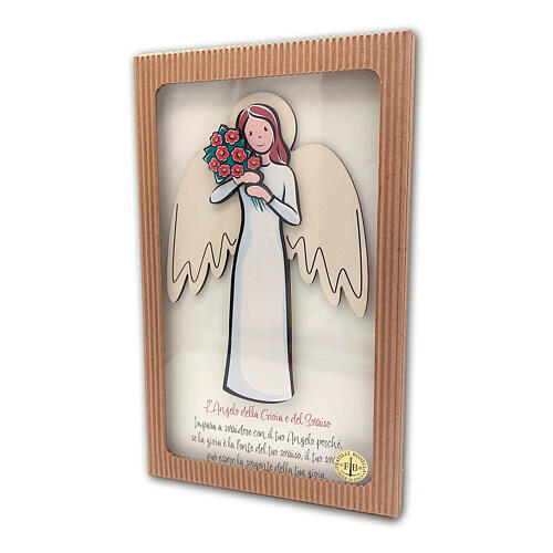 Angel of Joy and Hope, wooden picture to hang 4