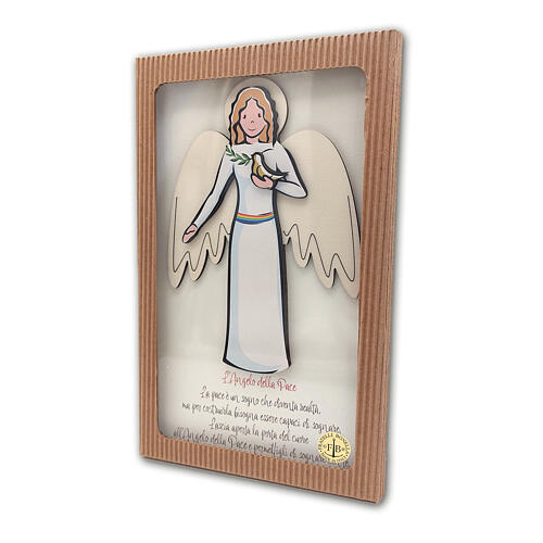 Angel of Peace, wooden picture, 10x6 in 4
