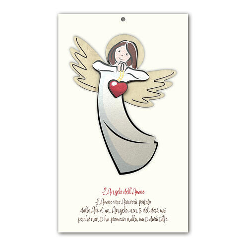Angel of Love, wooden picture to hang 1