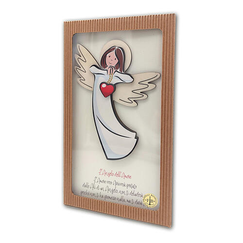 Angel of Love, wooden picture to hang 4