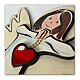 Angel of Love, wooden picture to hang s2