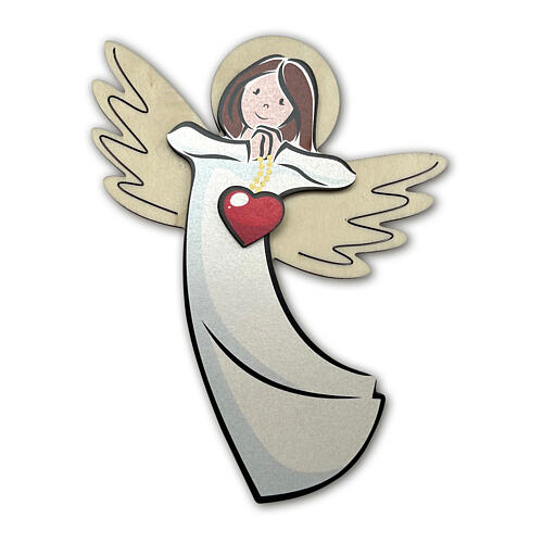 Ángel del Amor cuadrito de colgar de madera 3